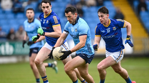 Colm Basquel in action against Darren Gallagher and Joseph Hagan, 12 of Longford