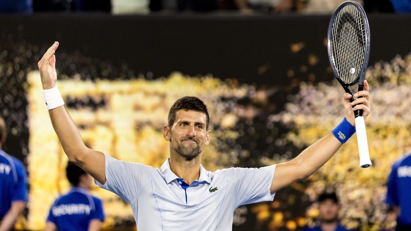 Novak Djokovic is into a 58th grand slam quarter-final