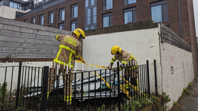 Tara Street officers were called to the incident off Kevin Street (Pic: Dublin Fire Brigade)