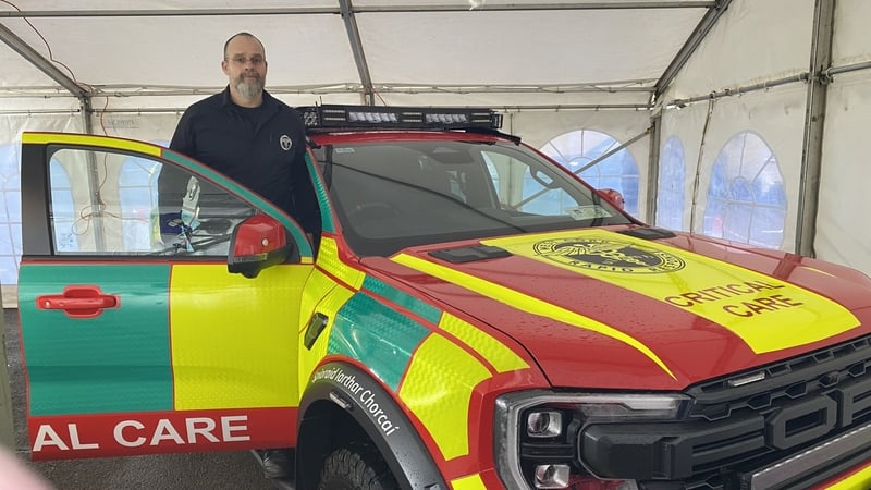 Dr Jason van der Velde with the new West Cork Rapid Response vehicle