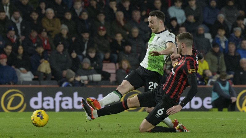 Diogo Jota drills home Liverpol's second