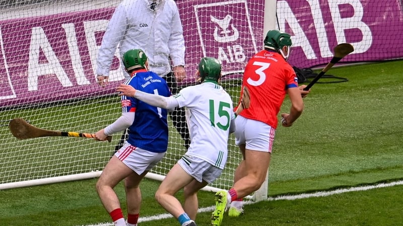 Fintan Burke clears his lines for St Thomas' after controversially not conceding a goal