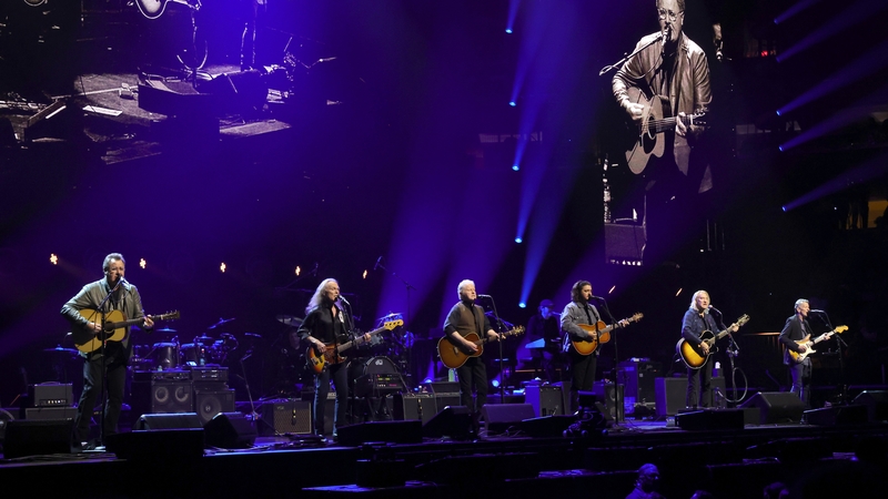 Vince Gill, Timothy B. Schmit, Don Henley, Deacon Frey and Joe Walsh perform at Madison Square Garden on September 07, 2023 in New York City. (Photo by Kevin Mazur/Getty Images for The Eagles)