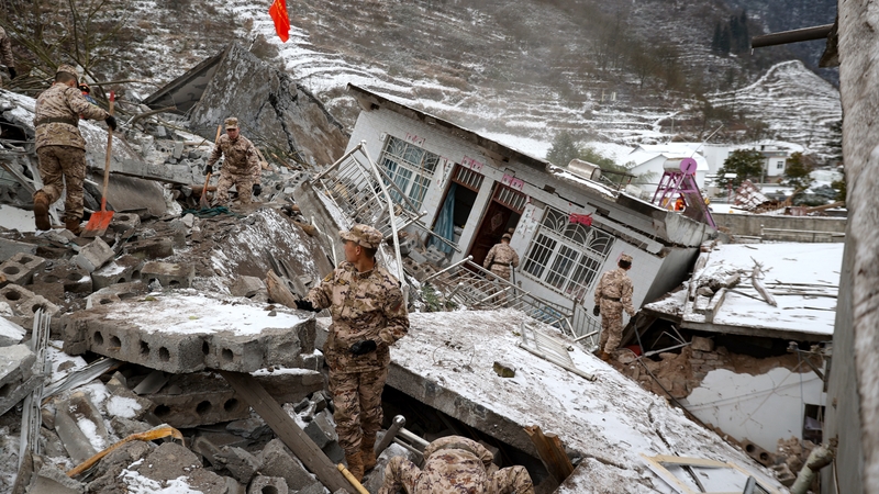 Two hundred rescue workers have been dispatched to the scene of the landslide