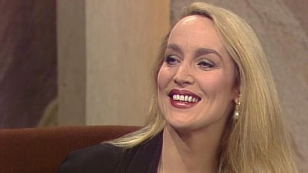 Jerry Hall on The Late Late Show, 1989