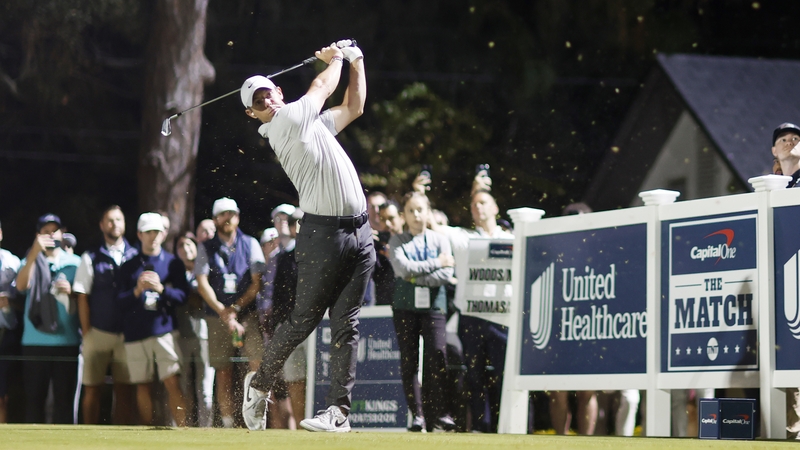 Rory McIlroy ended up on the losing side in The Match VII, when Jordan Spieth and Justin Thomas accounted for the Holywood star and Tiger Woods