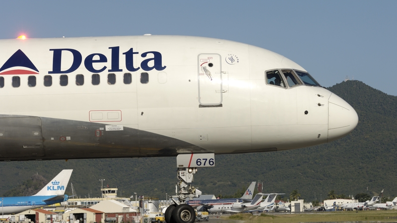 The aircraft was lining up and waiting for takeoff when the 'nose wheel came off and rolled down the hill' (File image)