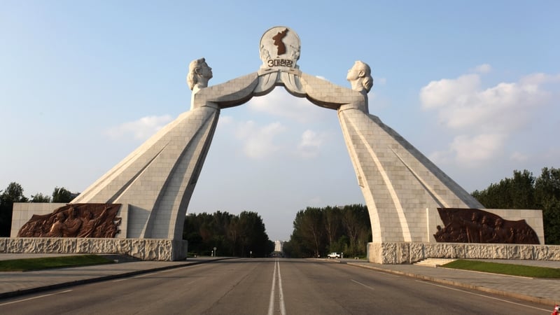 The monument was meant to symbolise hopes for Korean reunification