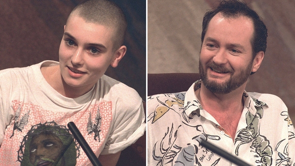 Sinéad O'Connor and Kenny Everett in 1989.