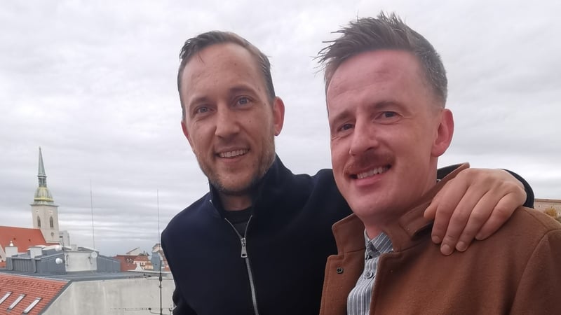 First Dates Maitre D' Mateo Saine and bartender Neil Kenna
