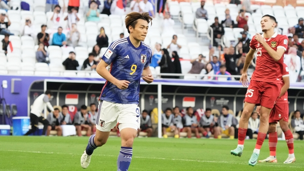 Ayase Ueda netted a brace for Japan
