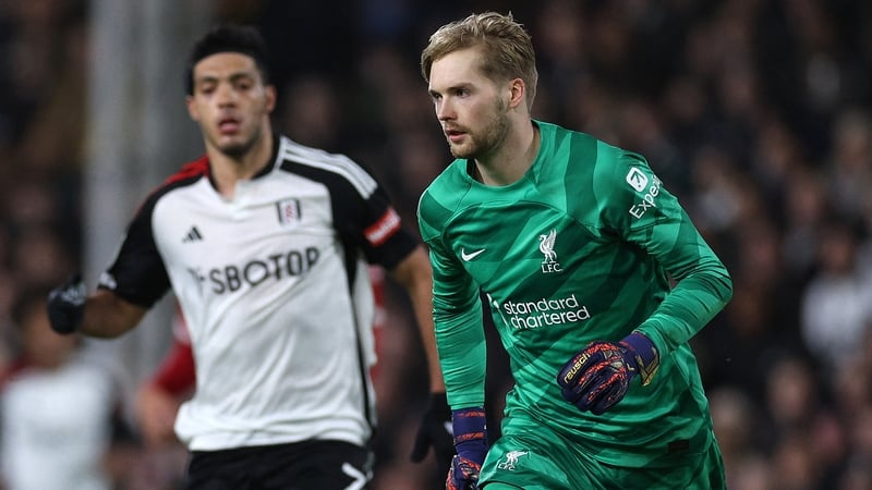Caoimhin Kelleher (R) in action against Fulham