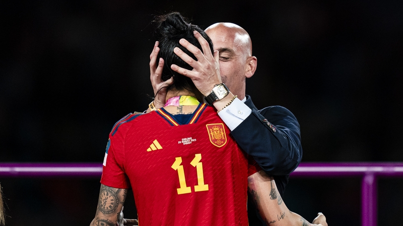 Luis Rubiales kissed Jennifer Hermoso after Spain's victory in World Cup final