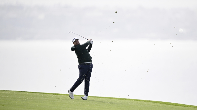 Shane Lowry in action on the southern California coast