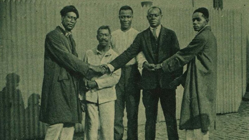 Some of the members of the Southern Syncopated Orchestra who survived the SS Rowan disaster and toured Ireland in October 1921. Photo: Illustrated London News