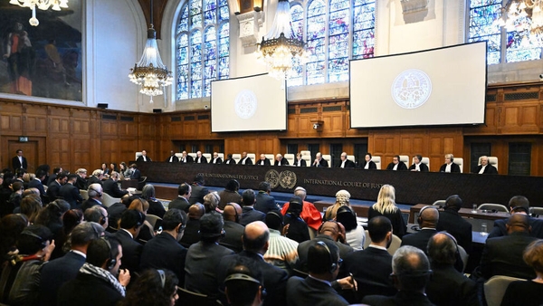 Palestinians appear to be a protected group under the genocide convention, the court said this afternoon
