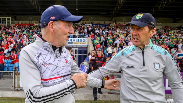 Mickey Harte (L) and Jack O'Connor are set for their latest joust as Kerry host Derry