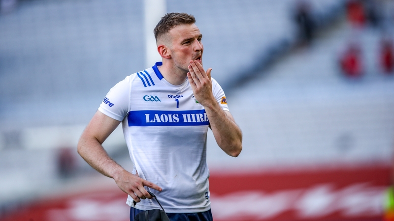 Laois goalkeeper Killian Roche hit three points from play, as well as two frees, in the Division 4 victory over Longford