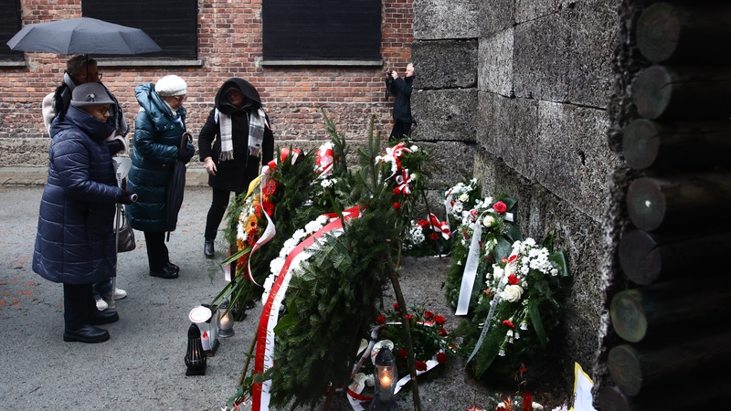 Holocaust survivors took part in the ceremony of the 79th anniversary of Auschwitz-Birkenau concentration camp liberation