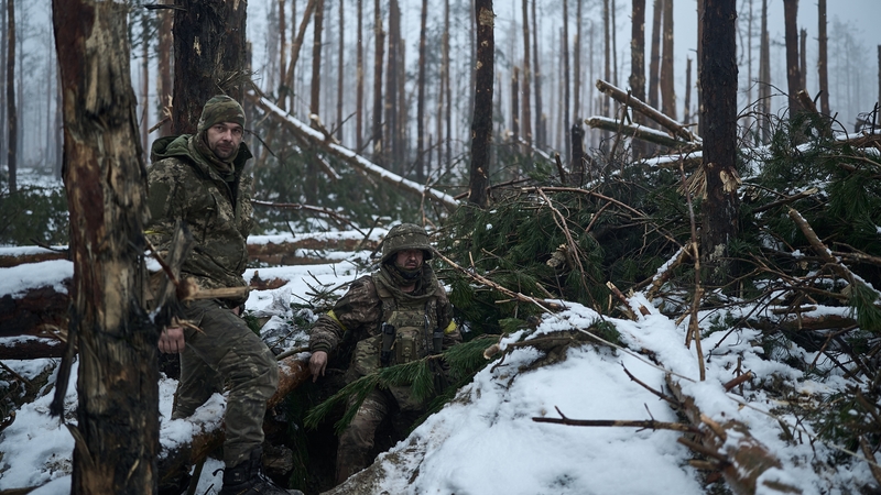 Ukrainian infantry taking up positions in Kupiansk over the weekend