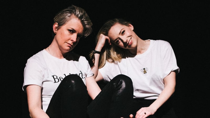 Catrin Finch (L) and Aoife Ní Bhriain (R)