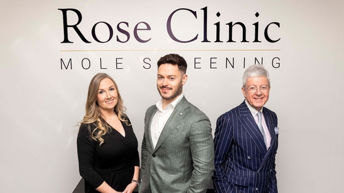 COO Mairead Cheevers; Medical Director Dr Shane Redmond, and Rose Clinic founder, Professor Paul Redmond.