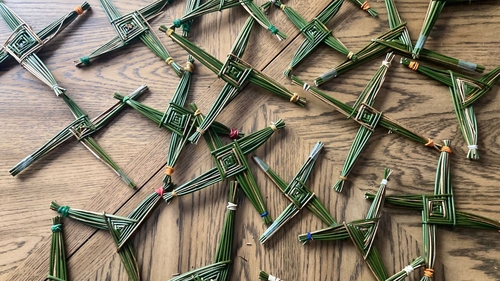 A folklore report tells us the very first cross was made by St Brigid herself. Photo: Dubhán Ó Longáin