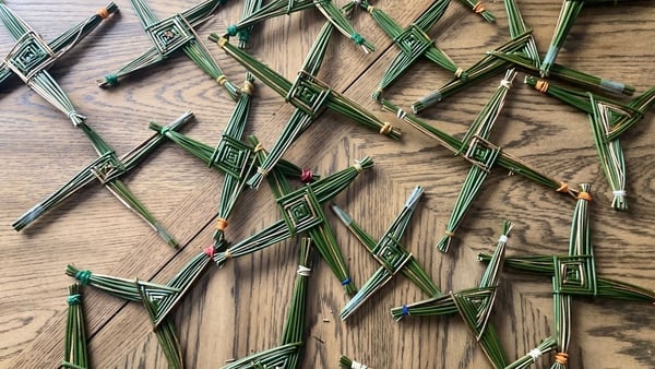 A folklore report tells us the very first cross was made by St Brigid herself. Photo: Dubhán Ó Longáin