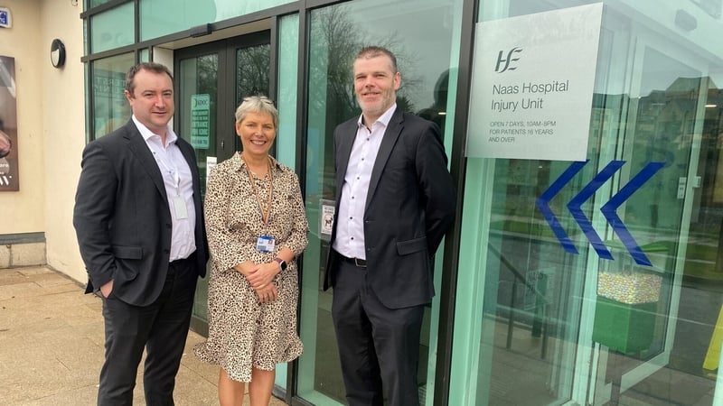 (L-R) Barry Downes, CEO of Affidea; Anne Murphy, Director of Nursing Naas General Hospital and Kieran McDonald, General Manager Naas General Hospital