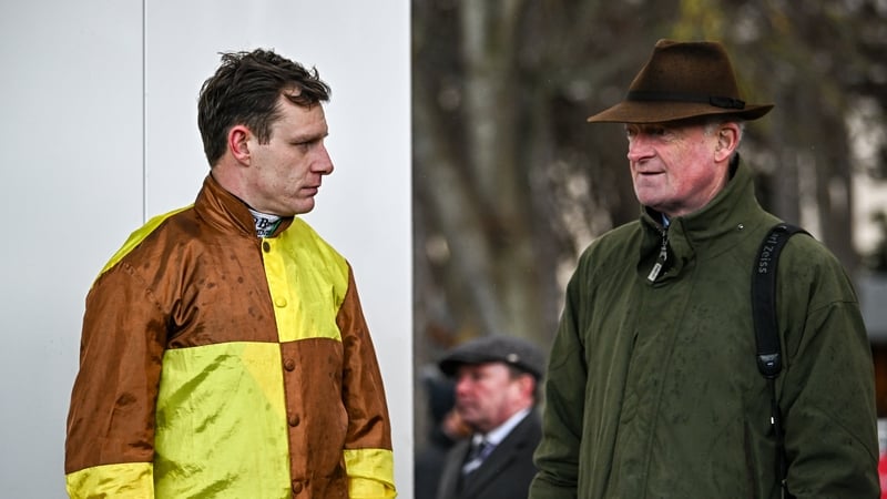 Paul Townend (L) and Willie Mullins added to their January victories at Punchestown