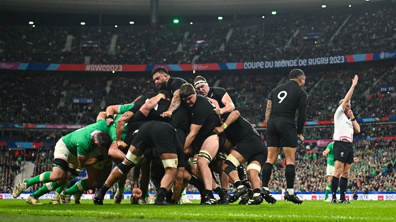 Ireland conceded three penalties at the scrum in the World Cup quarter-final defeat to New Zealand