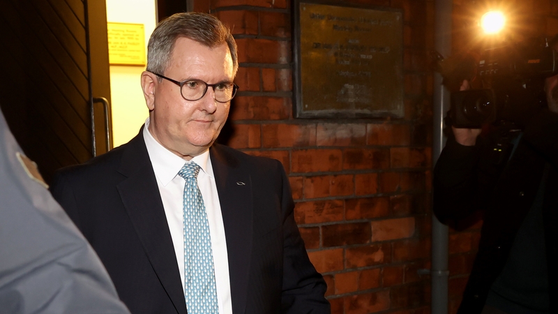 Before the executive meeting, the DUP leader was at the party's headquarters at Dundela House in Belfast, where a number of his MPs were in attendance