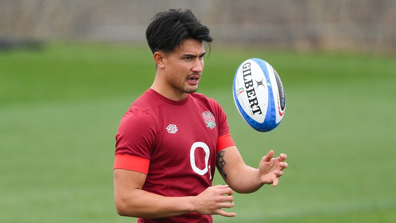 Marcus Smith left England's training camp on crutches