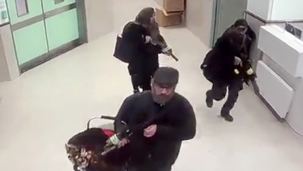 The Israeli military said the operation was conducted in a joint undercover operation (Pic: Security Camera of Ibn Sina Hospital / Handout)