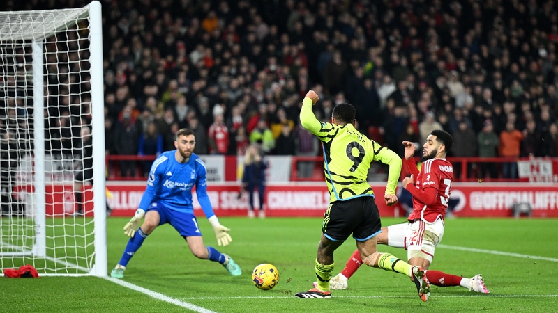 Gabriel Jesus with Arsenal's first