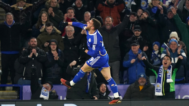 Yunus Akgun got Leicester's third