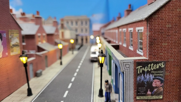 A scene from a miniature town Kevin Jones has created as means of "reliving the episodes" of Only Fools and Horses. All photos by Kevin Jones