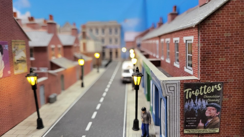 A scene from a miniature town Kevin Jones has created as means of "reliving the episodes" of Only Fools and Horses. All photos by Kevin Jones
