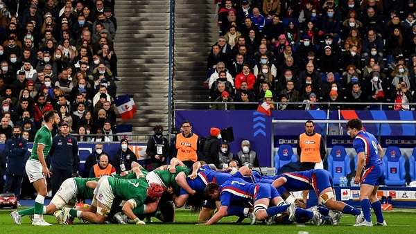 Les Bleus beat Ireland 30-24 when the sides last met in France in 2022