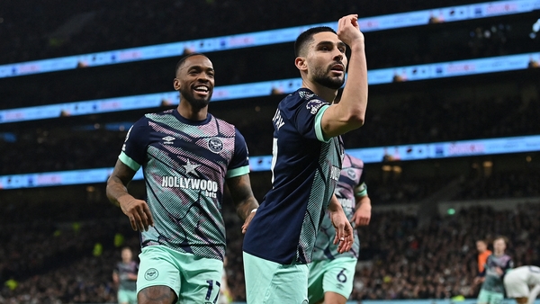 Neal Maupay's celebration appeared to anger Spurs players