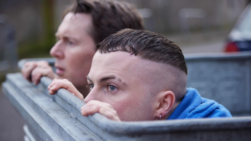 L-R: Billy Murphy (Shane Casey) and Conor MacSweeney (Alex Murphy) in The Young Offenders Series 4