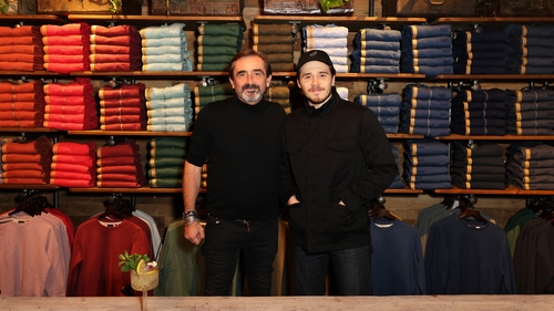 Superdry founder and CEO Julian Dunkerton and Brooklyn Beckham