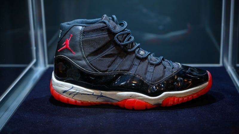 The 1996 Michael Jordan 'Championship Clinching' game-worn Air Jordan Sneakers