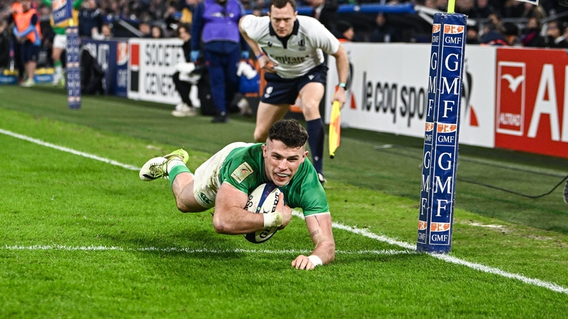 Calvin Nash's try early in the second half helped Ireland to a famous win