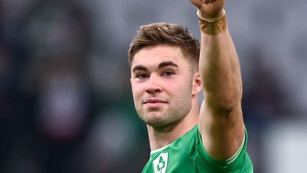 Jack Crowley scored 13 of Ireland's 38 points