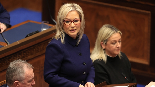 Michelle O'Neill pledged to represent 'our whole community' as she became first minister