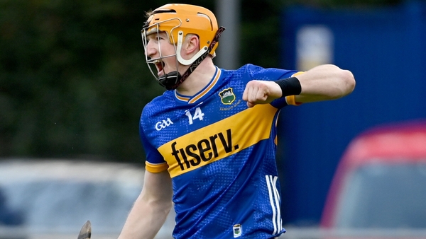 Jake Morris celebrates after scoring Tipperary's second goal