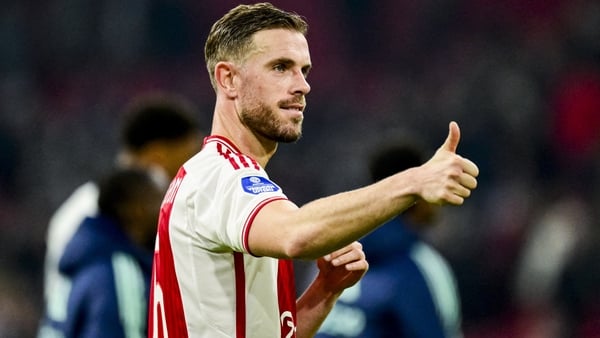 Jordan Henderson made his first Ajax appearance