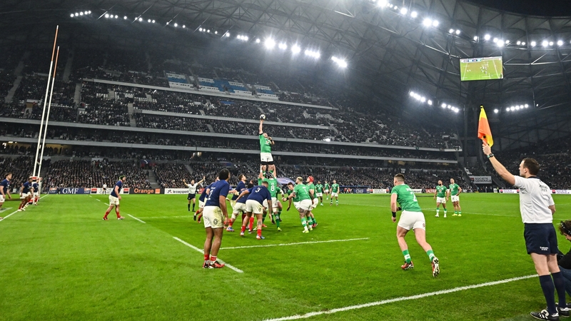 Ireland had a 100% success rate from 13 lineouts