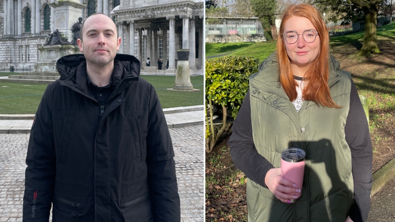 Community activists Richard Garland and Cailín McCaffrey